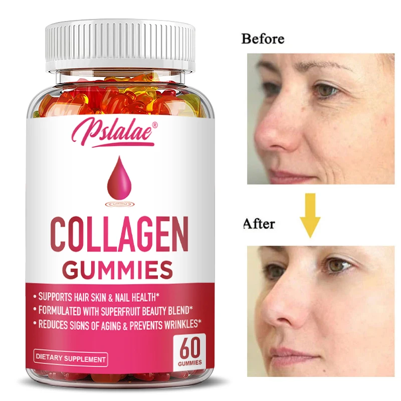

Collagen Gummies - for Overall Health Skin Brightening Anti-Aging Support Beauty and Wellness Supplement, Non-GMO