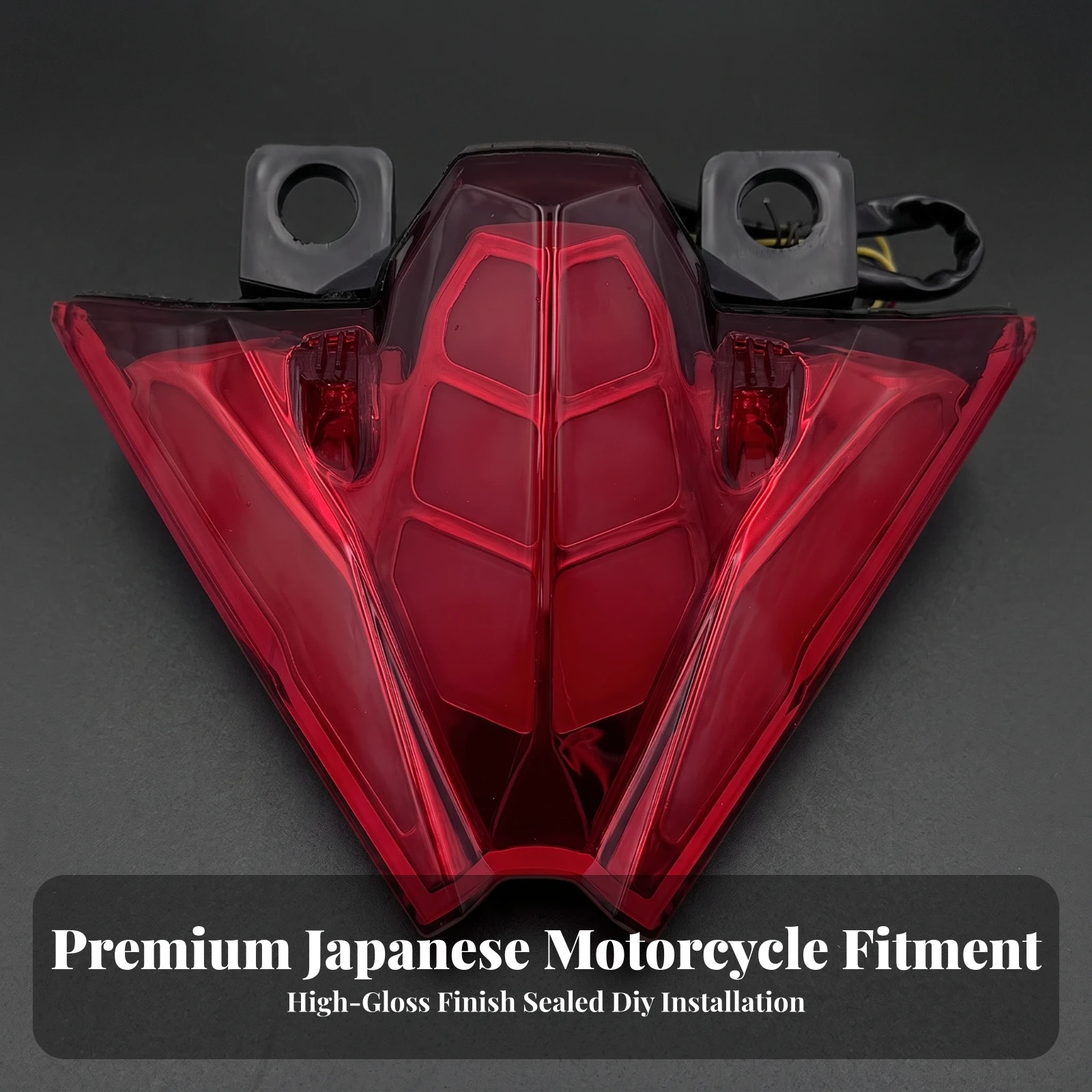 Motorcycle Tail Light Assembly Integrated Motorcycle Tail Light Easy to Install Long-Lasting for Street Bikes