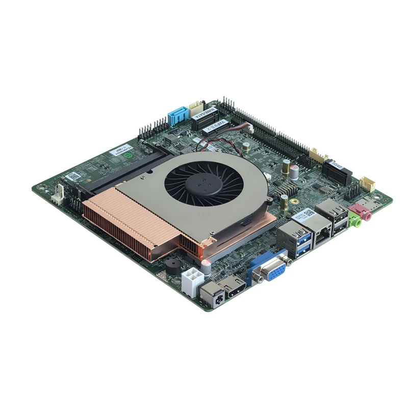 2026 ELSKY Wholesale QM13 Mini Motherboard with Graphics Card Mini-ITX DDR4 4G/5G Linux M.2-SATA/PCIE SSD MSIM 13 GEN CPU