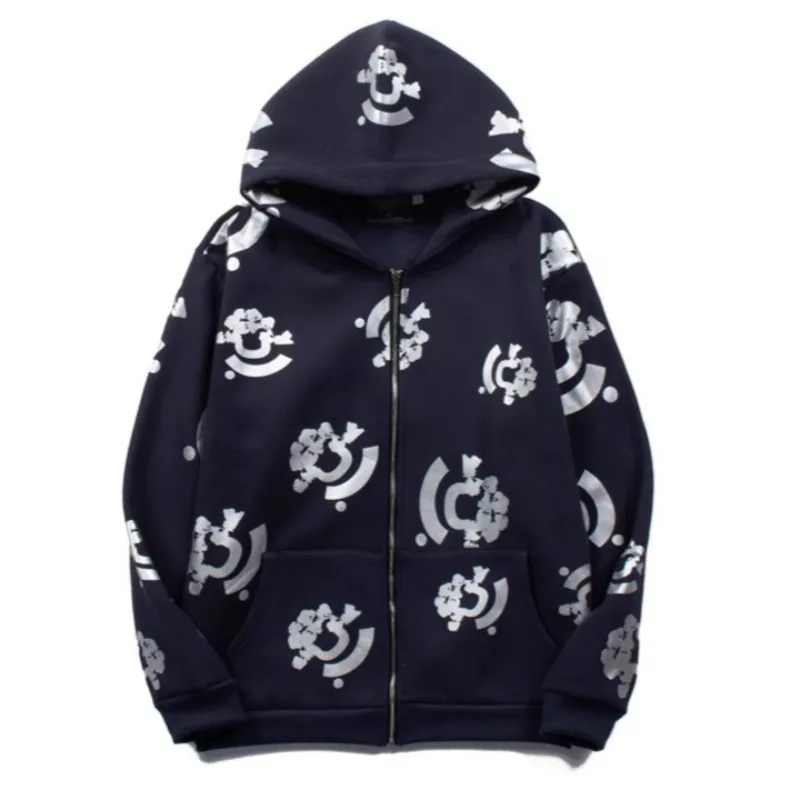 

Streetwear Printed Cotton Hoodies Men Sweatshirt Women Vintage Zip Up Hoodies Cardigans for Men Fashion Women Clothes Unisex