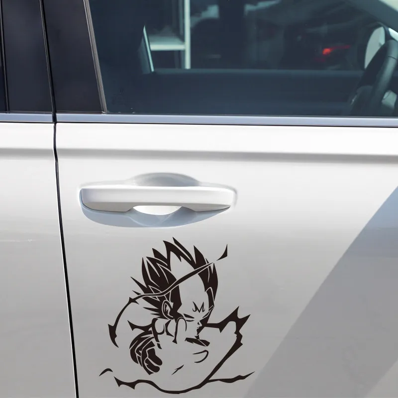 Personalized Dragon Ball Goku Vegeta Reflective Sticker Car Body Modification Sticker Motorcycle Front Windshield Sticker