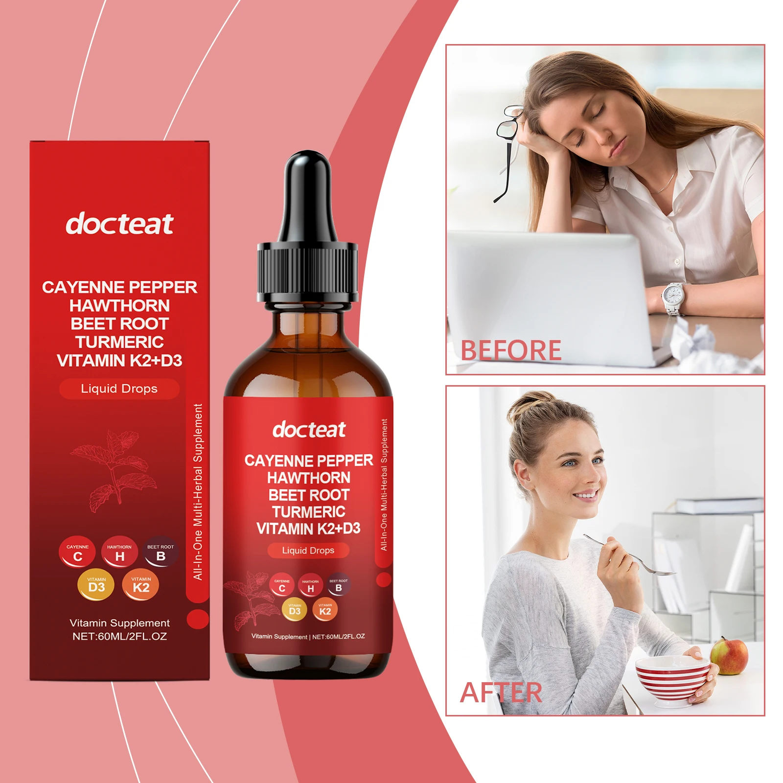 Cayennepeperdruppels met meido - Vitamin D3 K2 Drop recensie en prijs