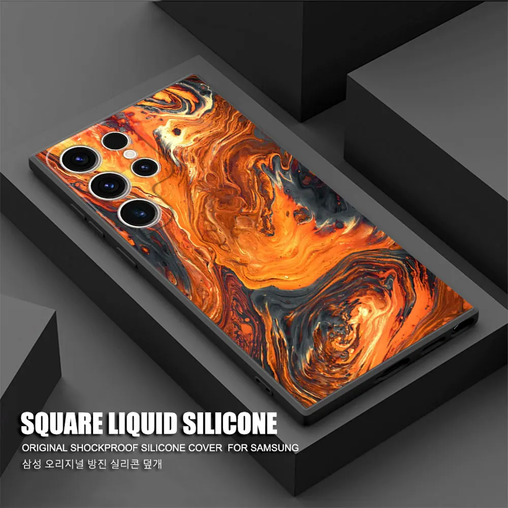 Marble Pattern Phone Case for Samsung Galaxy S22 Plus S23 Ultra S20 S21 FE S24 Ultra S21 5G Matte Back TPU Soft Cover