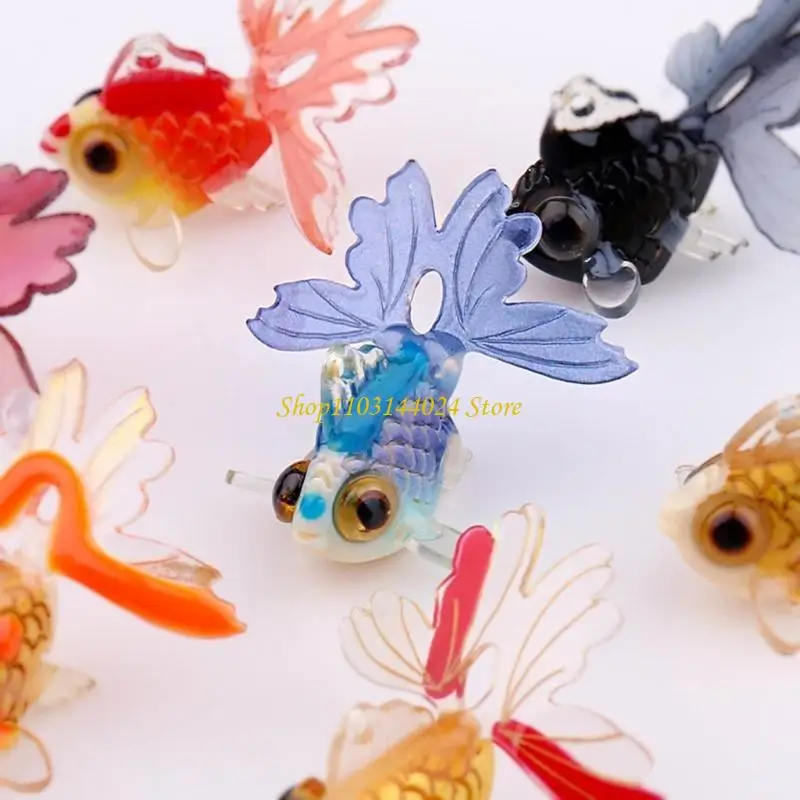 

N5KE 5 шт. принадлежности для изготовления ювелирных изделий своими руками, подвески в виде рыбы из смолы, поделки из рыбы из и