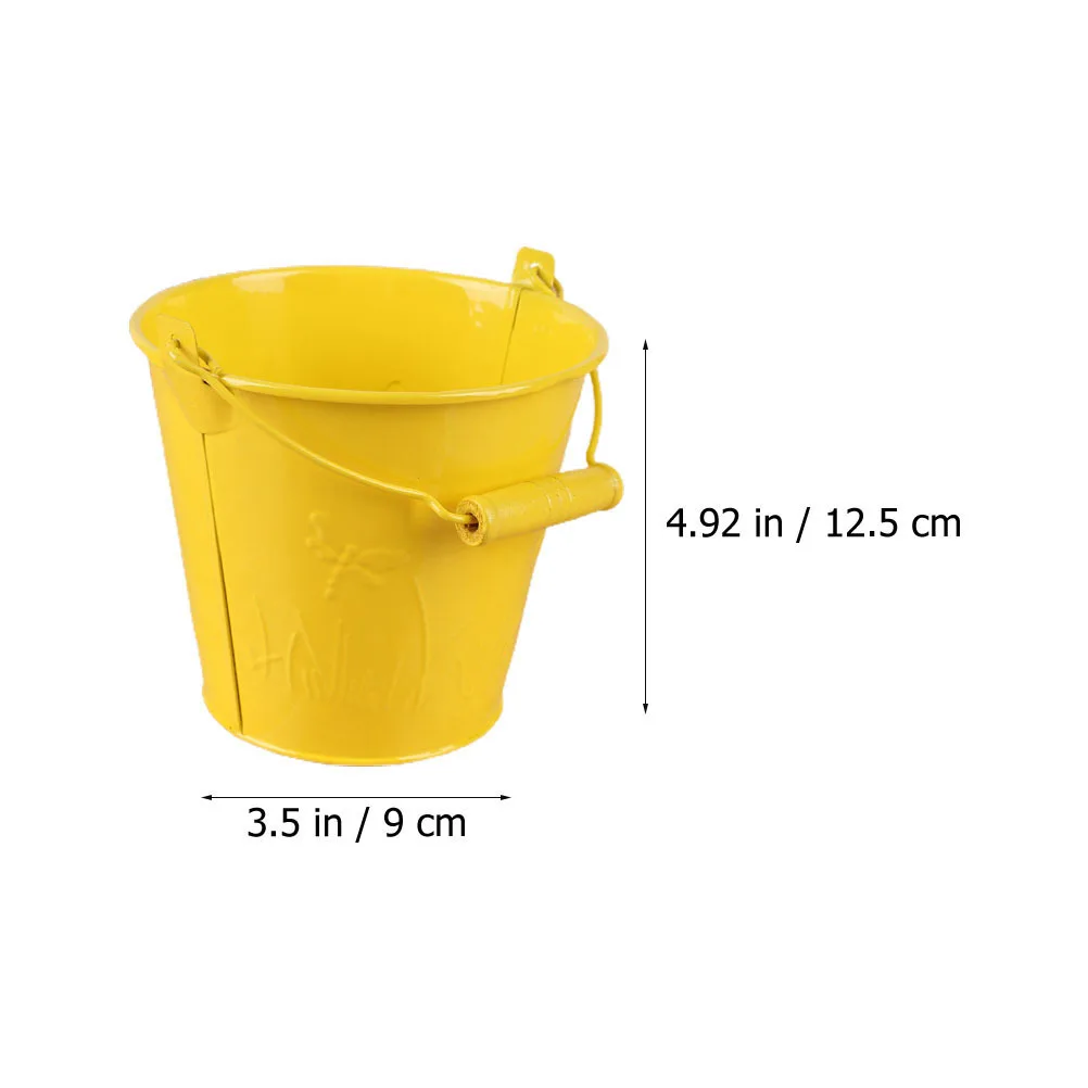 6Pcs Mini Bucket Set for Children Durable Long Lasting Fun Beach Backyard Playtime Gift Idea Beach Bucket Child Sand Buckets