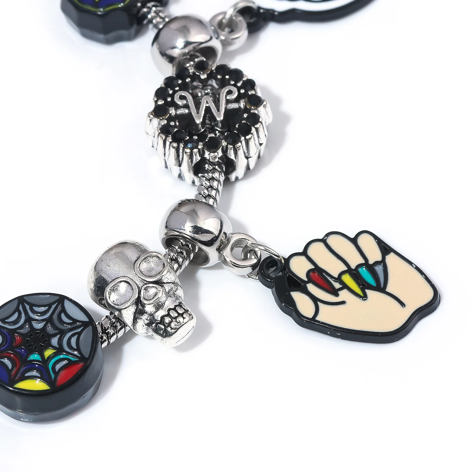 2026 فيديو جديد الطرفية مطرز سوار ذاتي الصنع قلادة للجنسين الكرتون سبيكة اكسسوارات سبليت أجزاء بنين بنات الطلاب مجوهرات