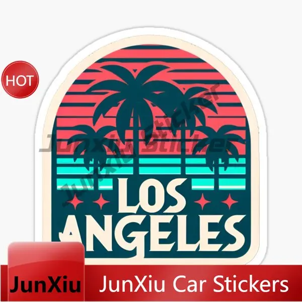 LOS ANGELES CALIFORNIA Car Sticker Motorcycle Laptop Camper Wall Bicycle Waterproof PVC Accessories Vinyl Self-adhesive Decals - view 2