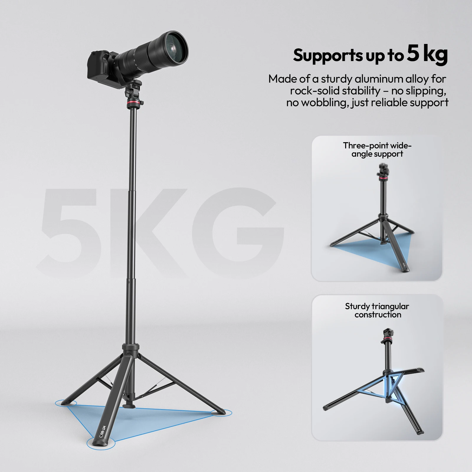 Ulanzi MT-80 مصباح المحمول ترا - مراجعة Photography Video Lighting Kit With Adjustable Tripod Stand وسعره