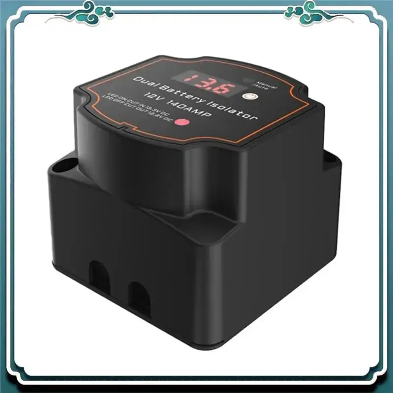 A82M-For Campers Car RV Marine 12V 140A Smart Dual Battery Isolator Digital Voltage Sensitive Relay VSR Split Charge System