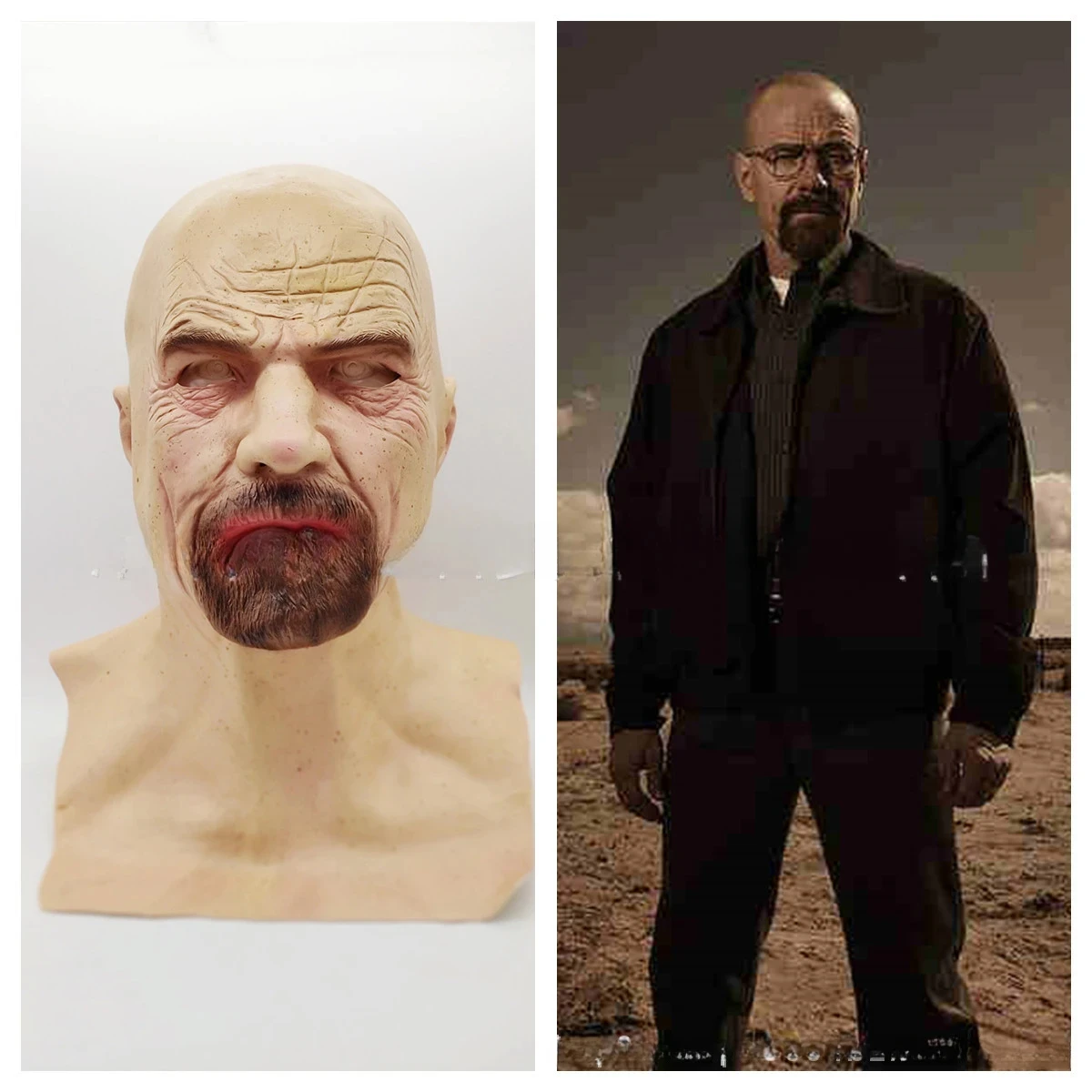 Anime Breaking Bad Cosplay Headgear Latex Mask Movie El Camino Cosplay Costume Celebrity Masks For Women Men Props Halloween