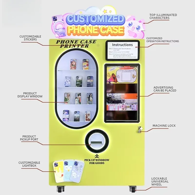 Customized Turnkey Mall Solution Commercial Grade Fully Automatic and Reliable Phone Case Printing Kiosk