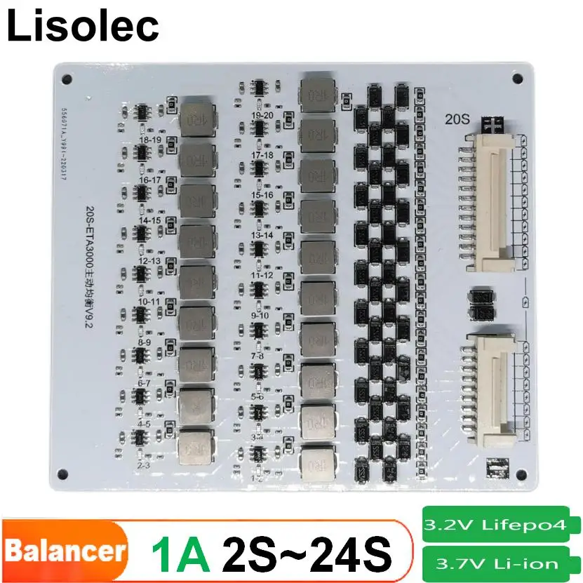 Papan Keseimbangan Baterai Li-ion Lifepo4 Equalizer Aktif untuk 2S 3S 4S 8S 10S 13S 15S 16S 20S 24S 32S Kemasan Baterai Lithium
