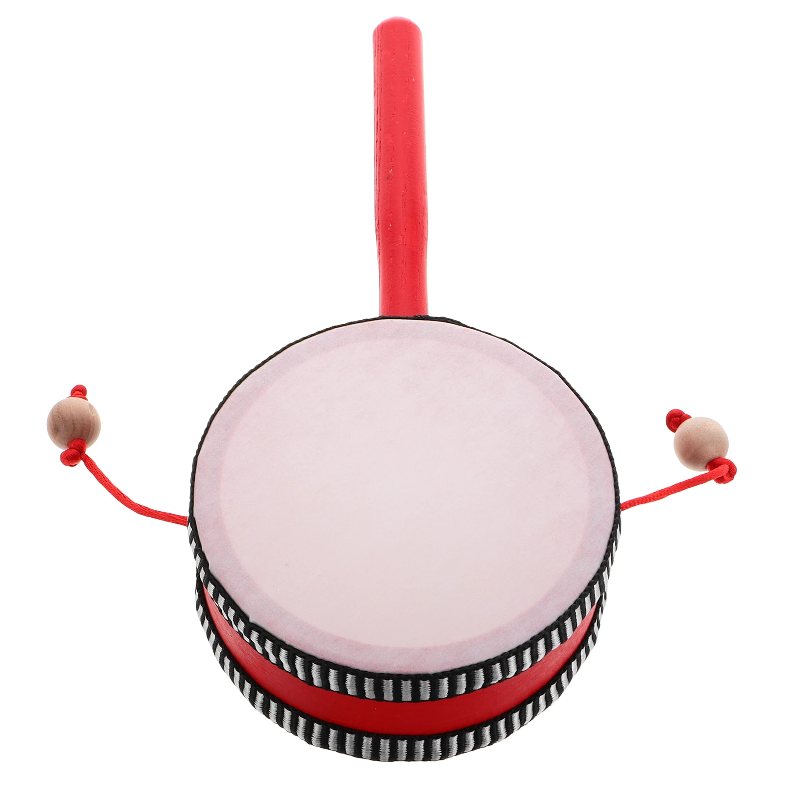 

Rattle Toys Smooth Surface Small Wooden H Drum for Children Musical Instruments Baby Shaking Toys Monkey Drum H Bell