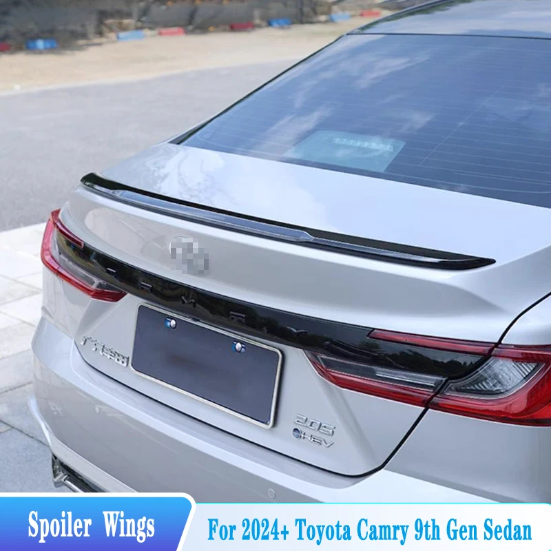 

For 2024--2025 Toyota Camry Sedan Rear Trunk Lid Spoiler Rear Window Roof Spoiler Wings ABS Material Tuning Body Kit Accessories