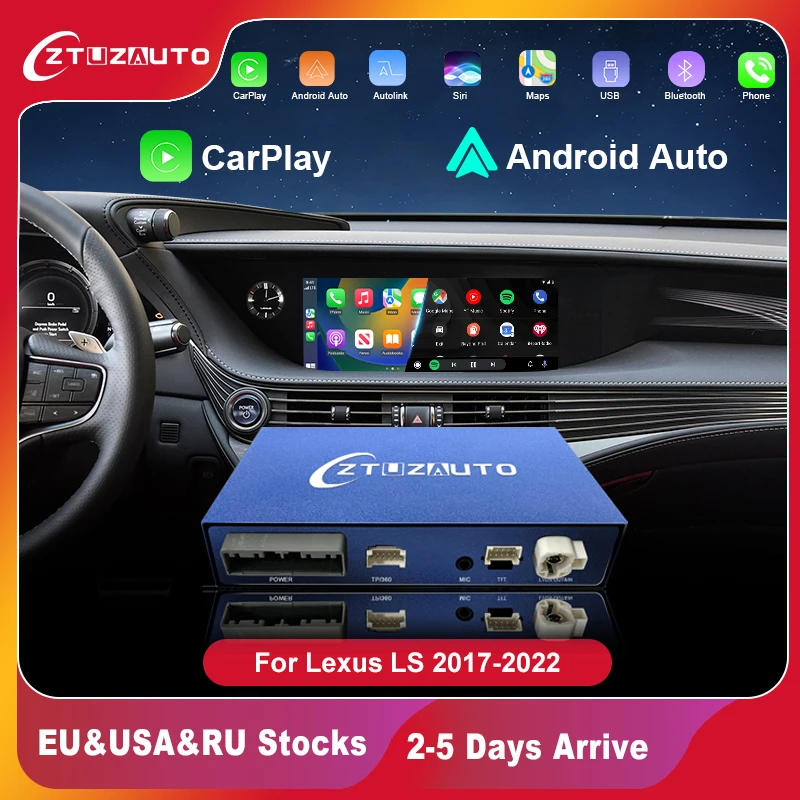 

Wireless CarPlay for Lexus LS 2017-2022 , with Android Auto Mirror Link AirPlay Car Play Navigation USB Functions