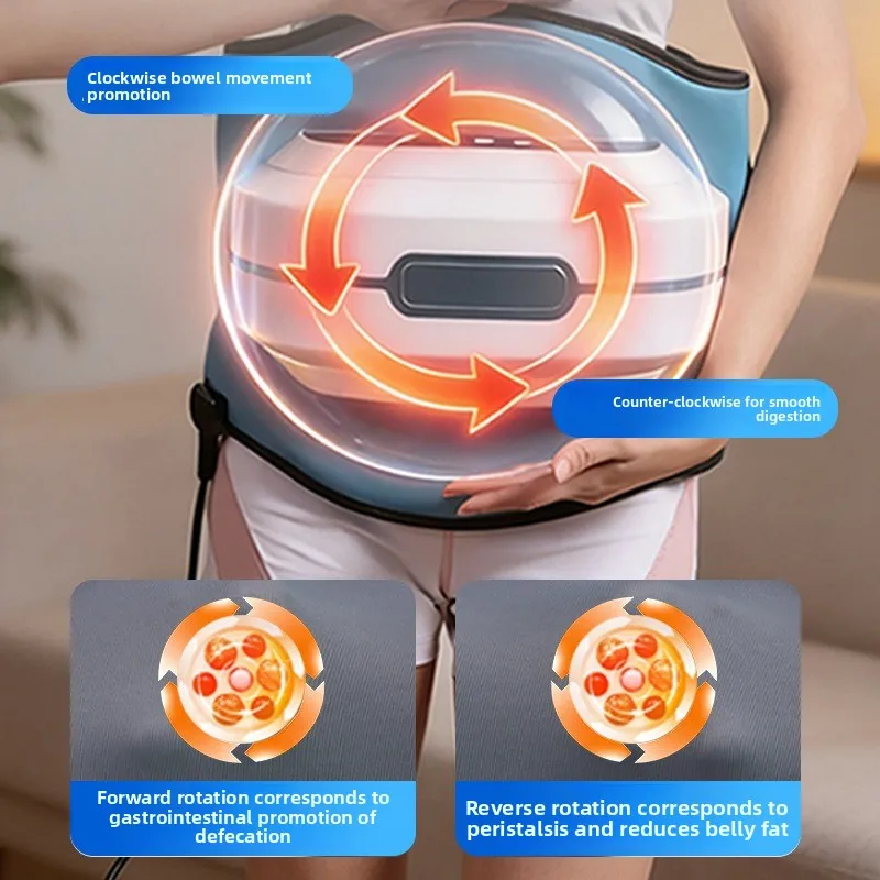 Household Automatic Belly Kneading Massager Heating Waist Abdomen Massage Belt Portable Body Relaxation Instrument