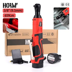 18V Impact Wrench Cordless Rechargeable Electric Wrench 3/8 Inch Right Angle Ratchet Wrenches Impact Driver Power Tool