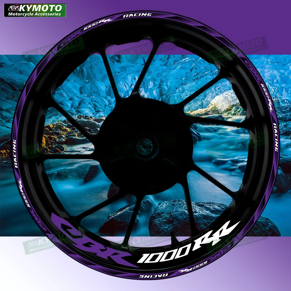 

Для Honda CBR1000RR CBR 1000RR аксессуары для мотоциклов 17-дюймовые наклейки на передние и задние колеса обтекатель обода светоотражающие наклейки