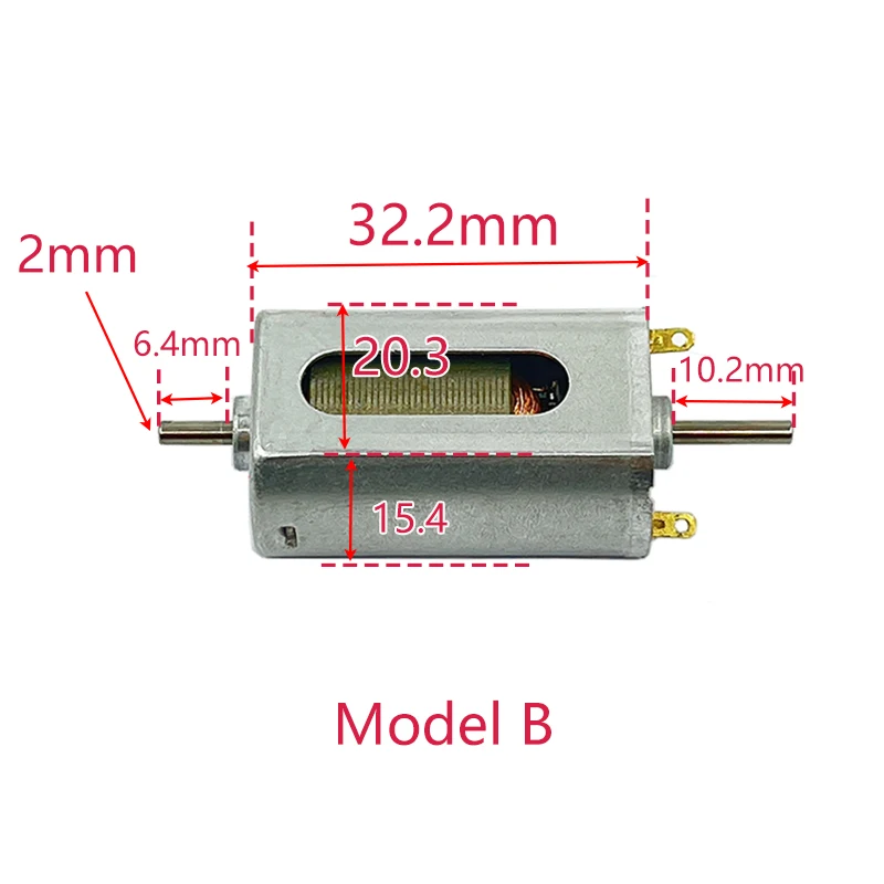 FK-180PH DC Motor 6V-12V High Speed Electric 180 Motor Single / Dual Shaft Axis With Cooling hole Toy HO Slot Car Boat Train DIY