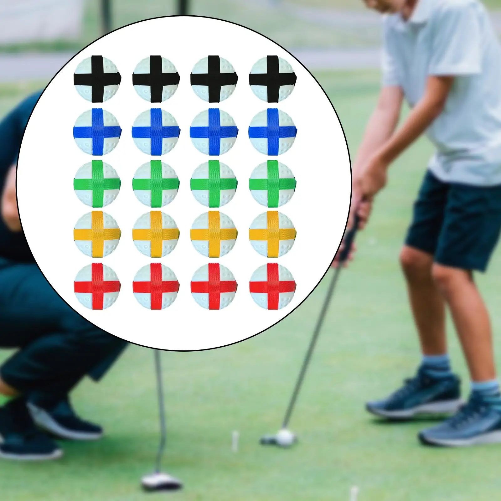 

20x Golf Sticky Balls Portable Replacement Training Ball Lightweight Throwing Practice Party Games Indoor Outdoor Boys and Girls