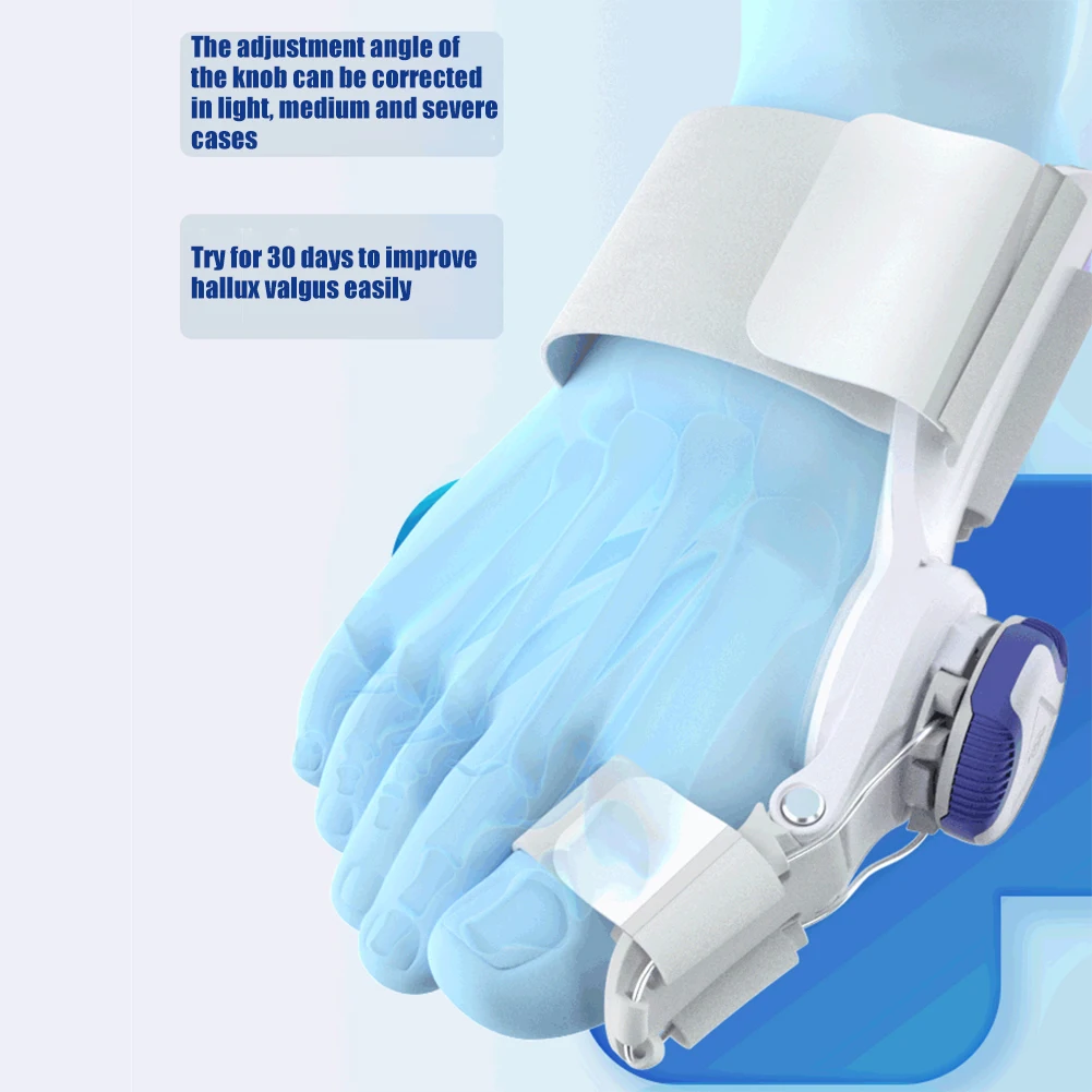 Bunion Corrector Splint Big Toe Straightener Corrector Adjust Knob Hallux Valgus Toe Correction Orthopedic Pedicure Foot Care