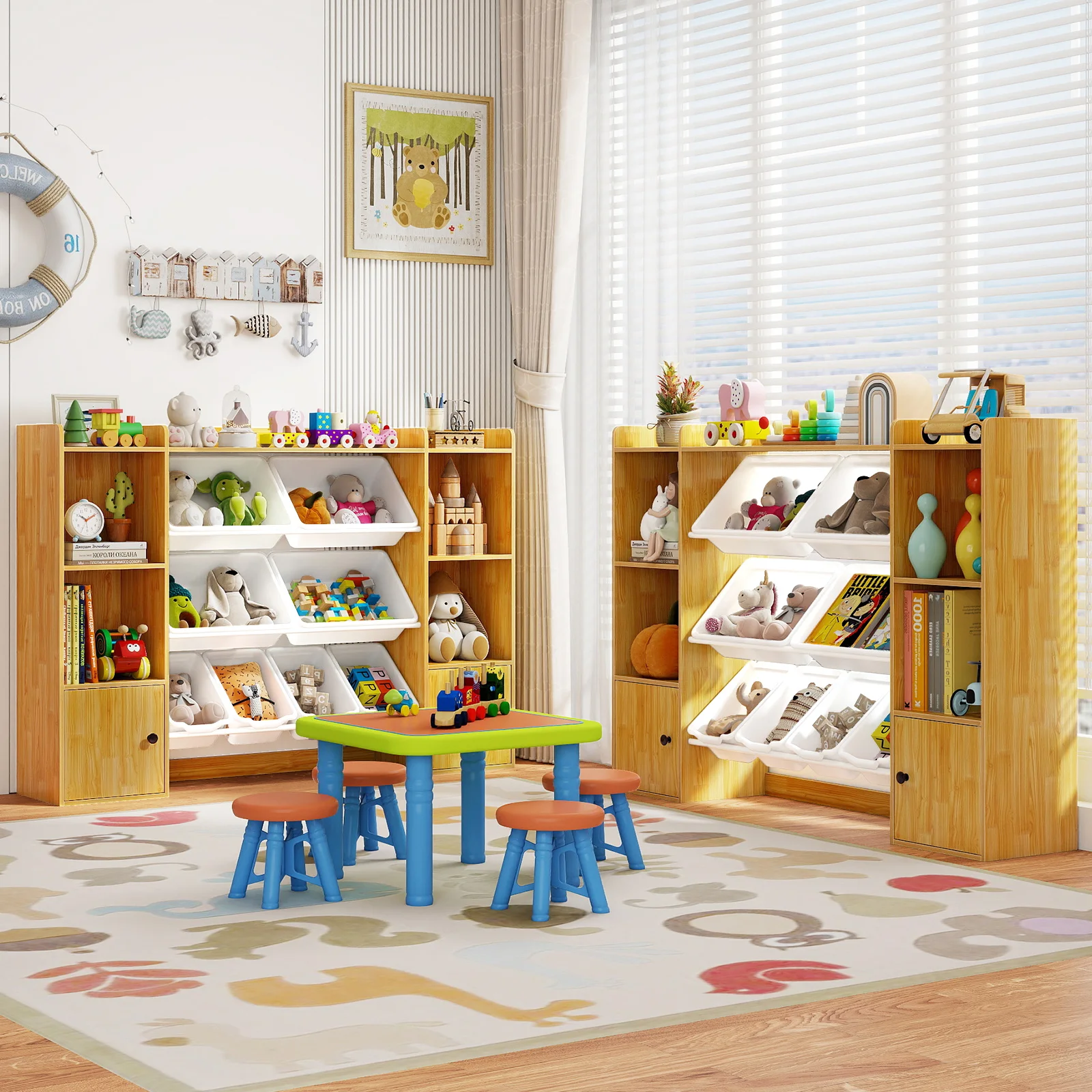 رف تخزين ألعاب الأطفال ورفوف ك - مراجعة Kids Storage Toys وسعره