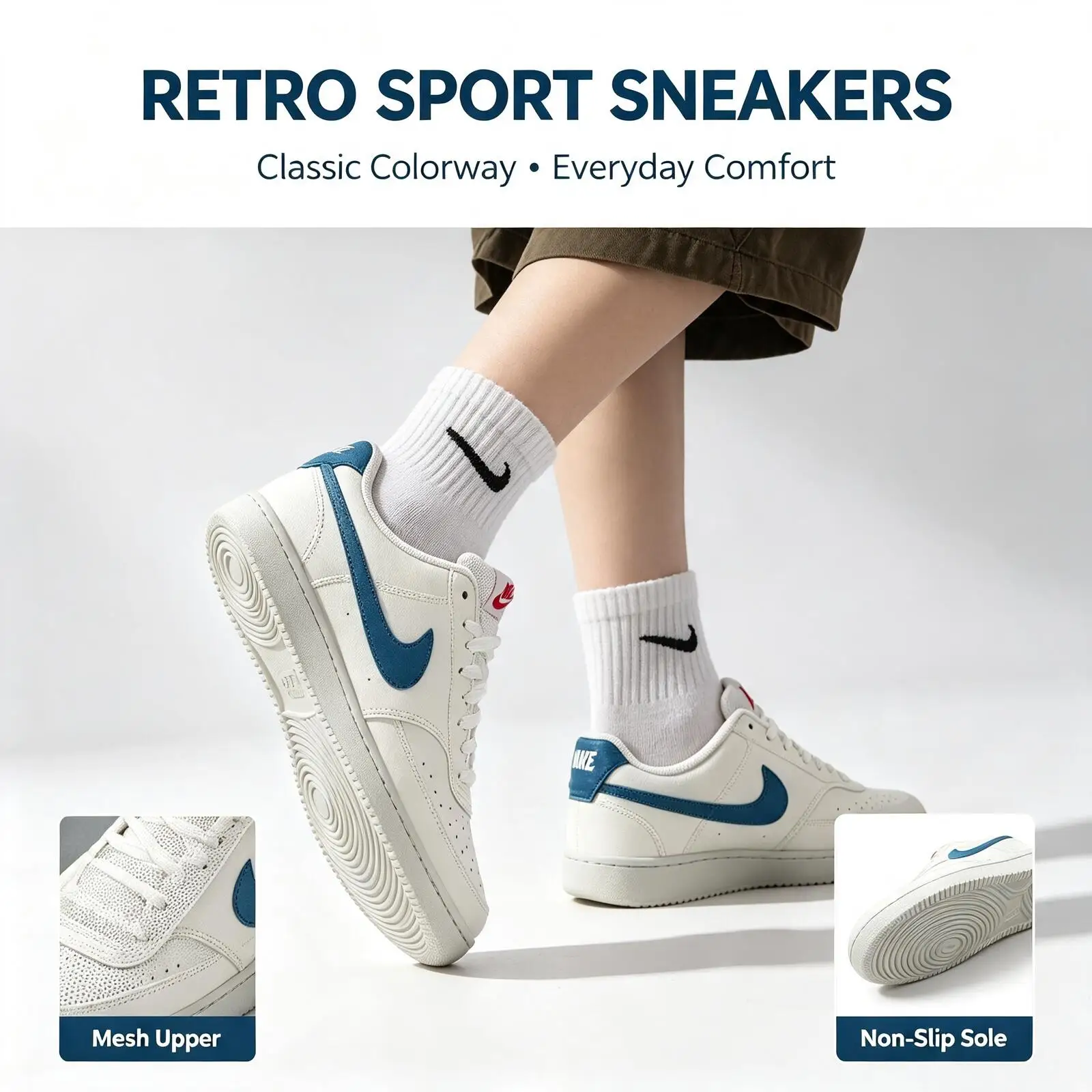 Nike Limited Edition  Women's Sports Shoes, Low-Top, Comfortable, Fashionable And Trendy Court Sneakers Im7799-133
