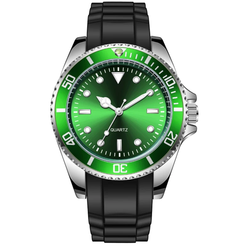 Diver Style Watch with Japan Movement and Rotating Bezel