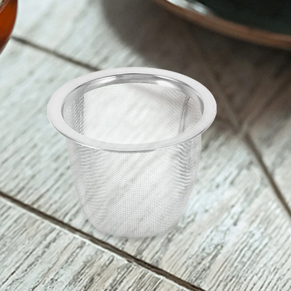 6 قطعة الفولاذ المقاوم للصدأ Infuser مرشح شبكي كبير لعشاق مصفاة شاي معدنية استبدال براد شاي تصفية اتقان غرامة #5