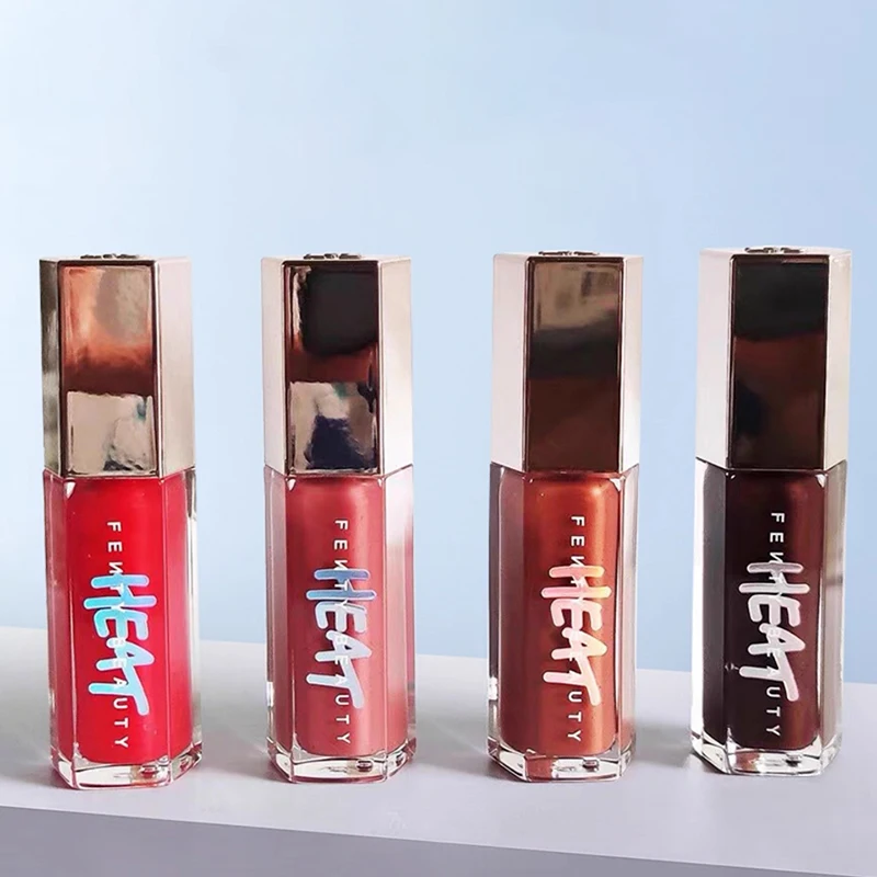 ファッションホットグロスボムクリームヒートハイシャインリップグロスグリッター保湿プランパー長持ちリキッドリップスティックリリーホットチェリー