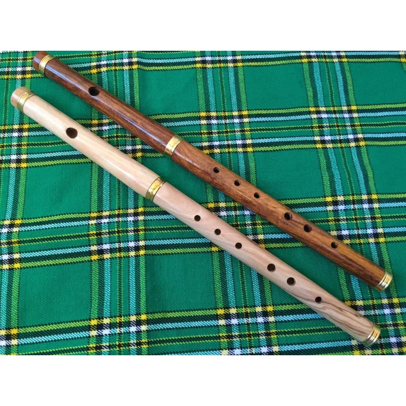 Irish wood flute Bb key 2 section flute 16 inches