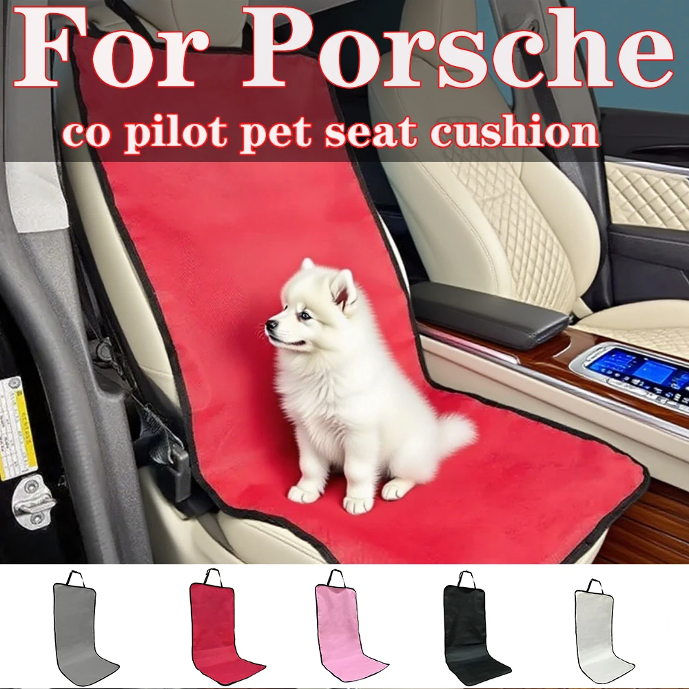 

For Porsche Foldable Car Pet Seat Pad Waterproof Back Seat Pet Cover Protector Mat for Cat Dogs Carrier Front Rear Seat Cushion