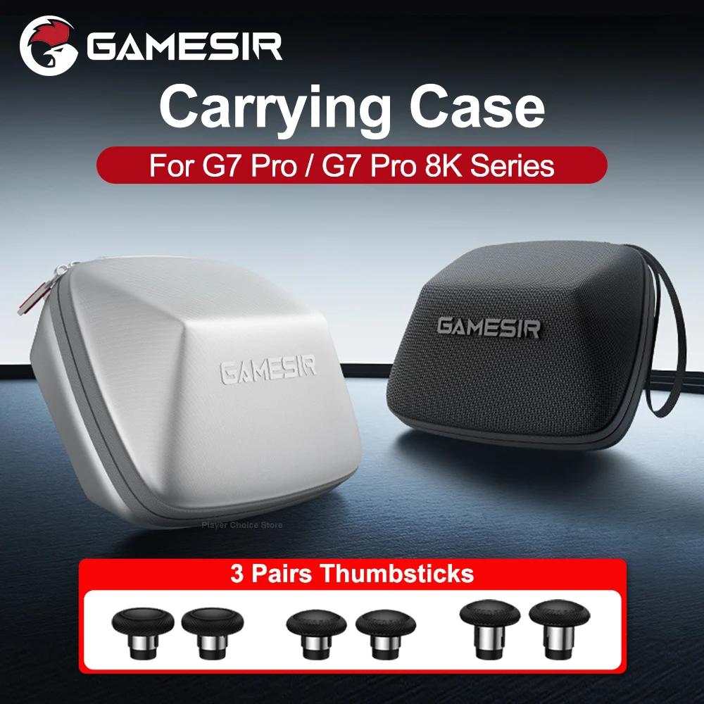 Estuche de Transporte GameSir G7 Pro para G7 Pro 8K Aimlabs Champion Nioh 3 Series Wuchang Edition con 3 Pares de Tapas Intercambiables para Joysticks