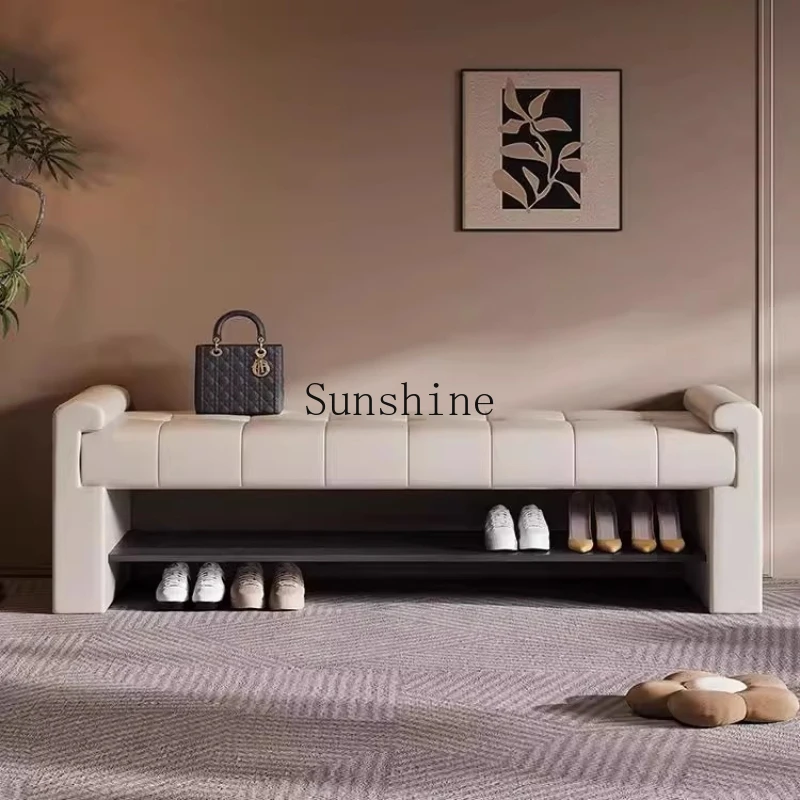 

Villa size apartment entry shoe change stool household door shoe bench