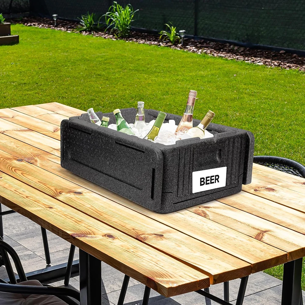 Top Load Camping Insulated Box Lightweight Foldable Food Pan Carrier Multipurpose Outdoor Storage Box for Outdoor Camping
