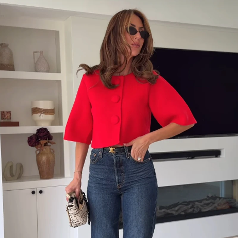 Thumbnail 4 - #11 Best Womens Cropped Knit Sweaters to Buy In 2026