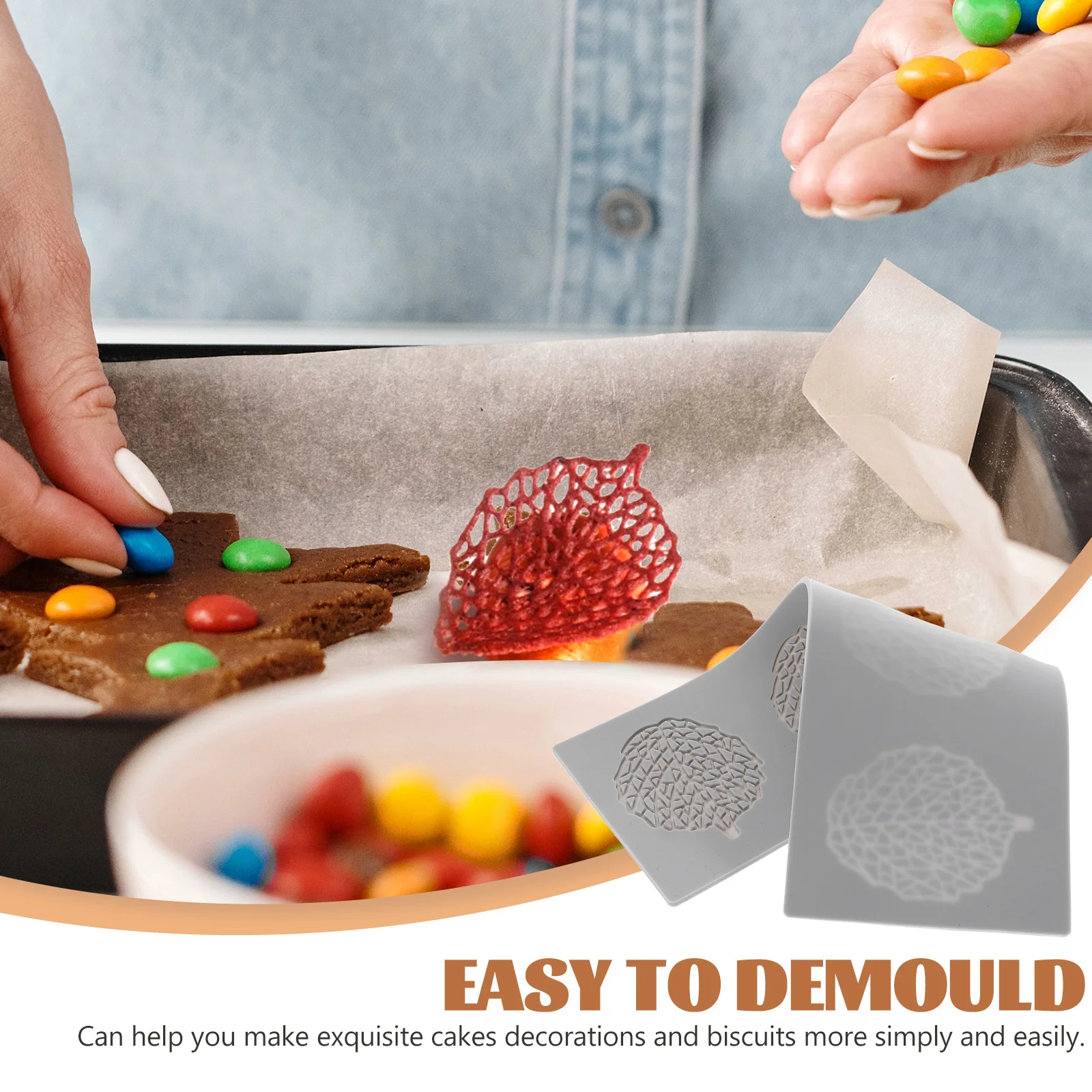 

Silicone Leaf Fondant Mold 82g Small Coral -54 Cake Baking Molds Chocolate Crafts Easy Demould Kitchen Accessories Cookie