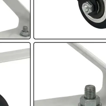 Swivel Casters Kit for Pioneer Oil Radiator Heater Featuring Dual Bearings and Triangle Base with Three Hole Sizes