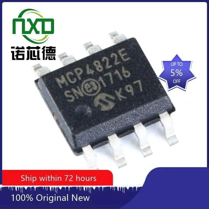 

5PCS/LOT MCP4822-E/SN SOIC-8 new and original integrated circuit IC chip component electronics professional BOM matching