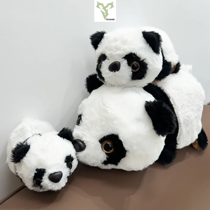 Double-side Flip Panda Red Panda Plushies 2-in-1 cute Raccoon Kawaii Flip Animal Pillow children\'s birthday Graduation gift