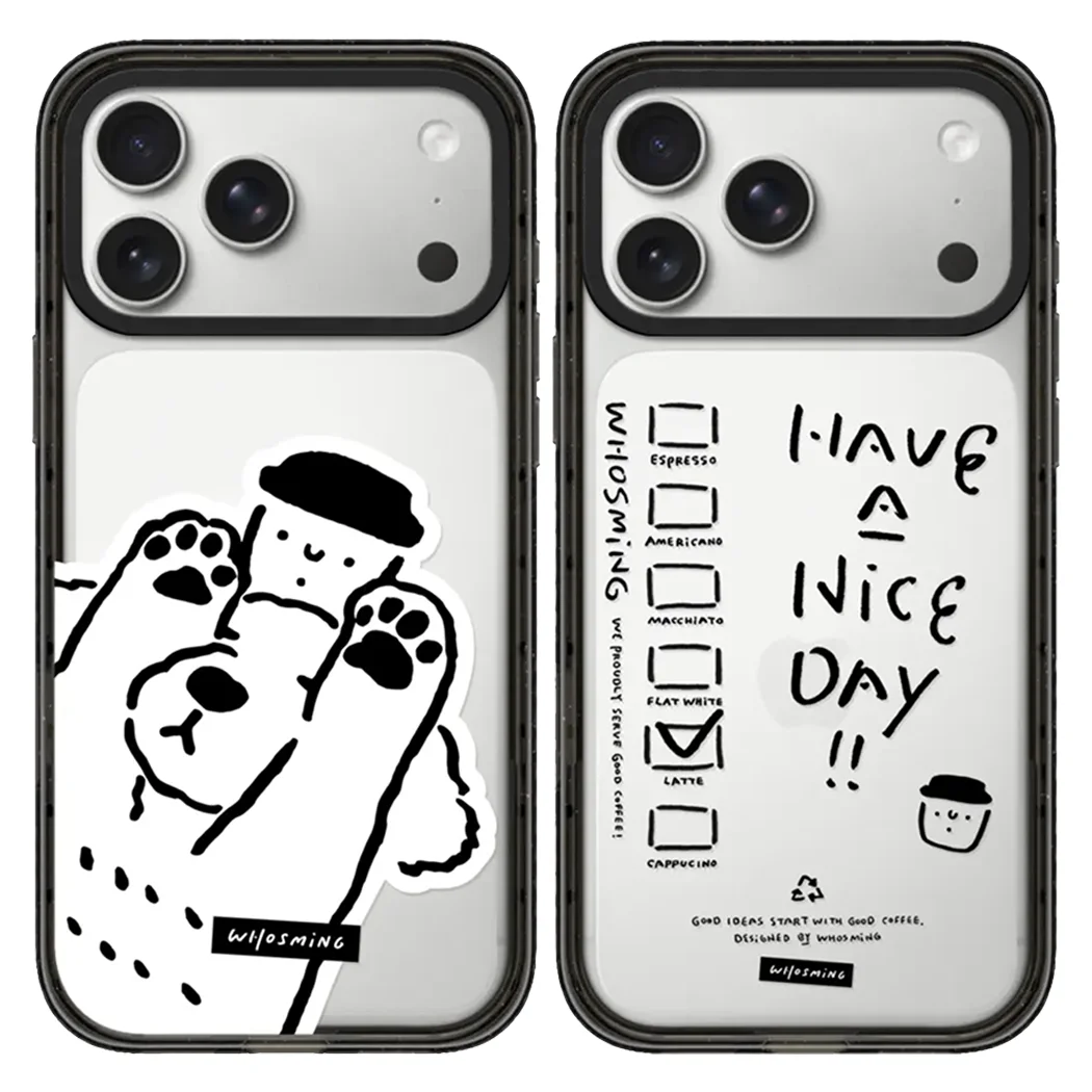 

Coffee Have A Nice Day 2.0 Acrylic Black Border Magnetic Case: Compatible with IPhone 17 16 15 14 13 12 Pro Max 17 Air