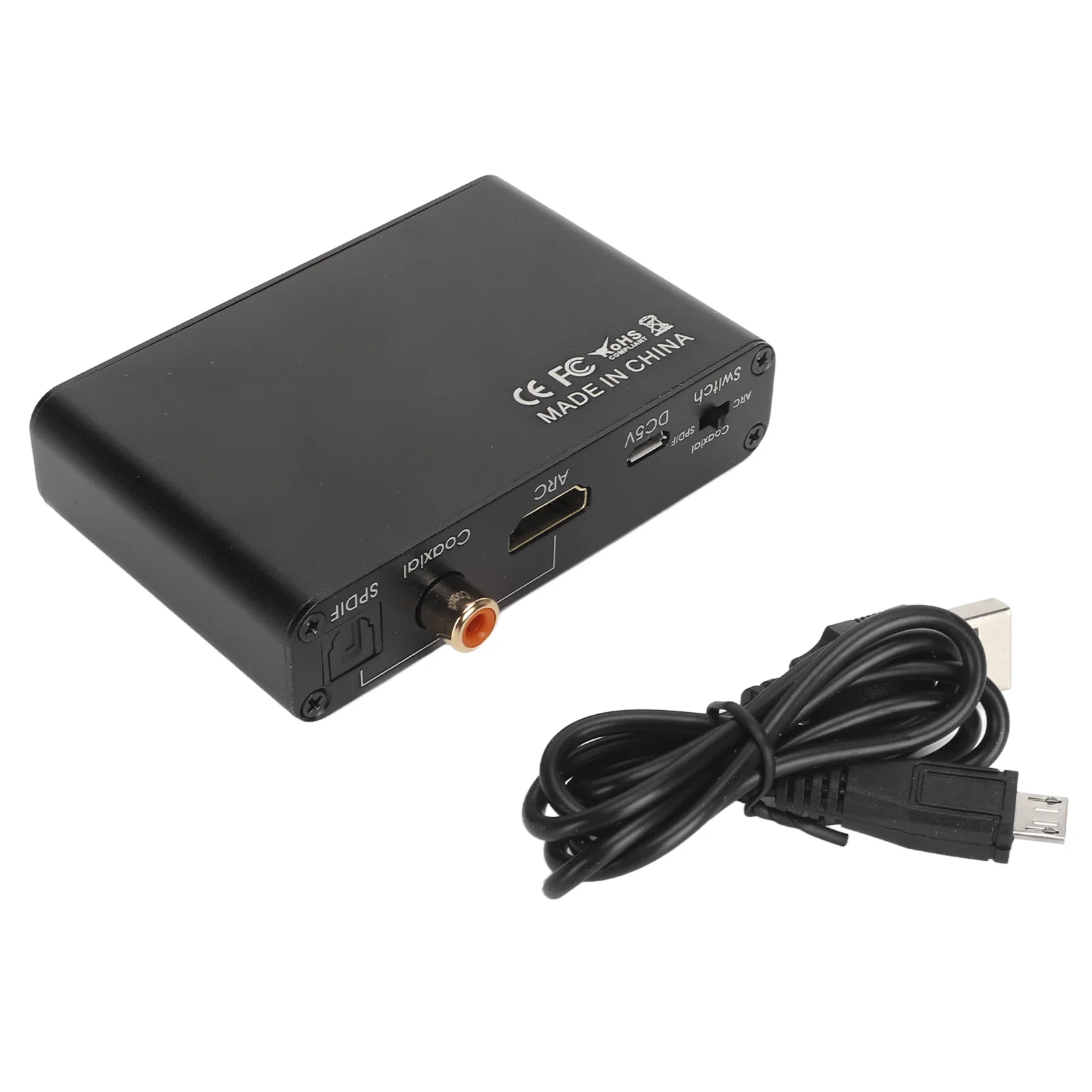 

HD-выход ARC Sound Extractor 192 кГц Оптический SPDIF 3,5 мм для наушников 5,1-канальный цифровой аналоговый аудиоконвертер для домашнего кинотеатра ТВ-штекер