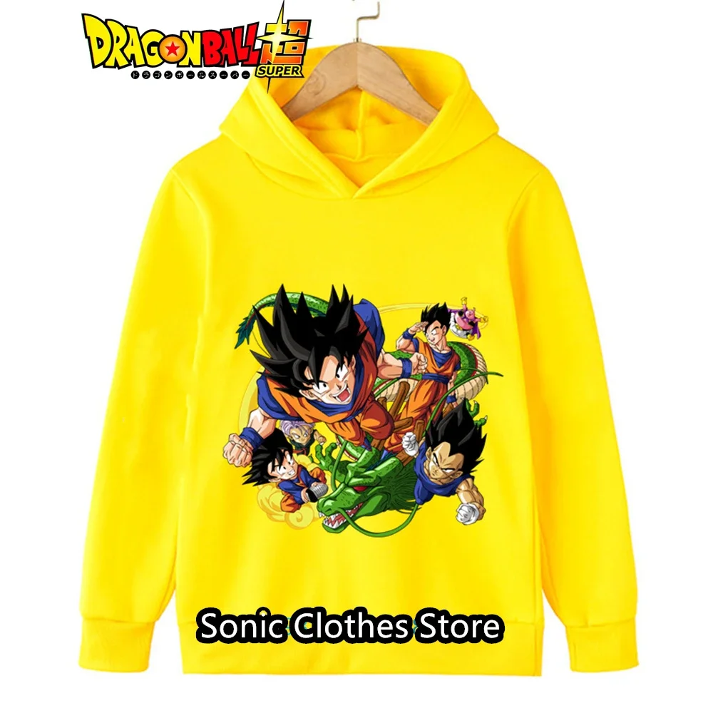 

Детская толстовка с капюшоном Dragonball для мальчиков, толстовка с рисунком Гоку, осенне-зимняя теплая, мягкая, милая, удобная одежда с принтом аниме ​