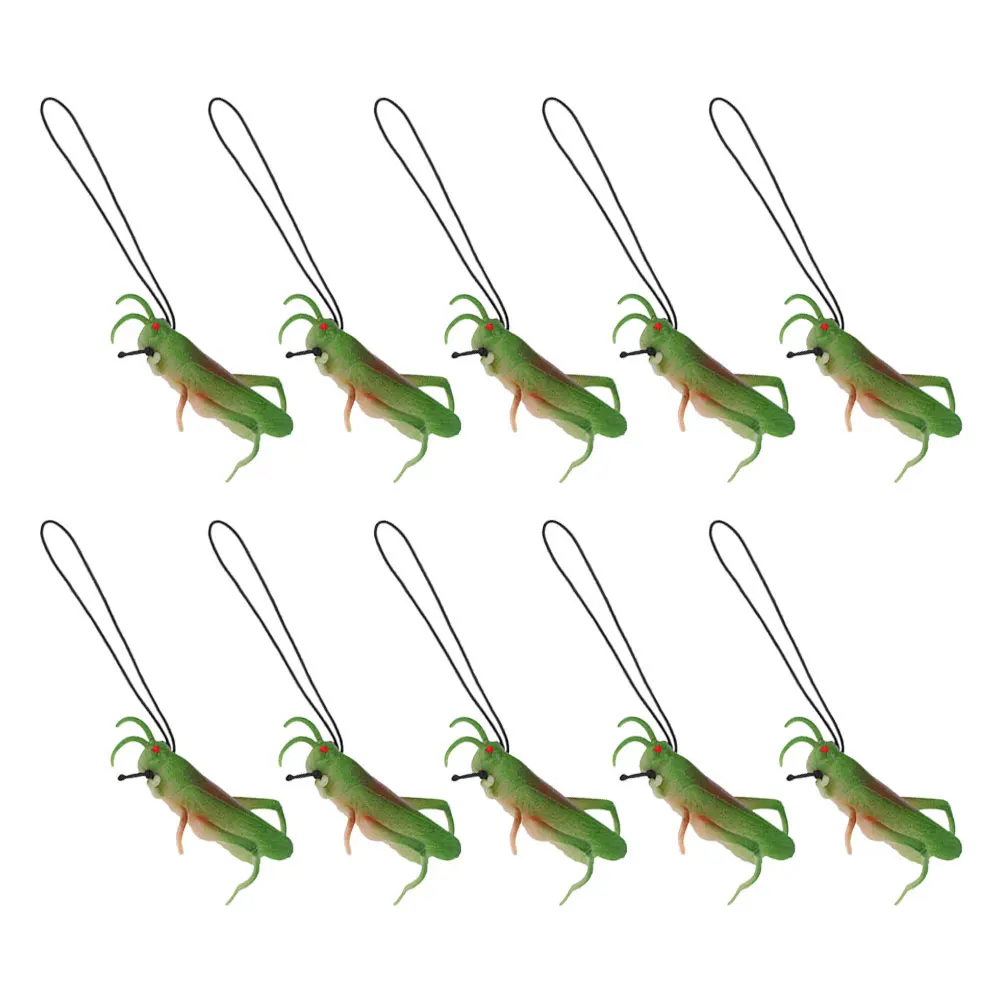 

20 Pcs Simulation Insect Toys Miniature Animals Figures Light Green Tpr Kids Realistic Details Soft Rubber Educational Fun