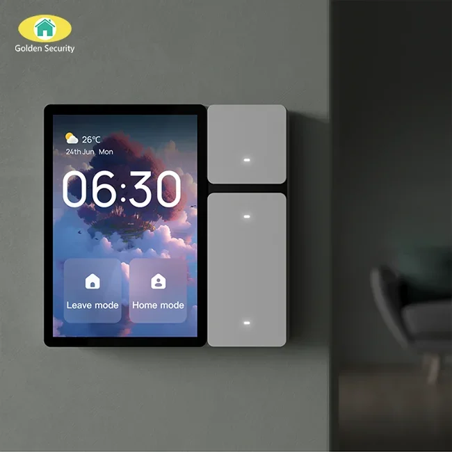

2024 New Release 3.5 Inch Tuya Mini Control Panel with IR Controller 3 Gang Relay Switch For Smart Home Control TPP06