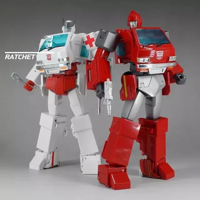 

In Stock Transformation Toys MP27 Iron MP30 Ambulance KO Version Auto Man Car Robot Transformed Toy Anime Action Figure Boy Gift