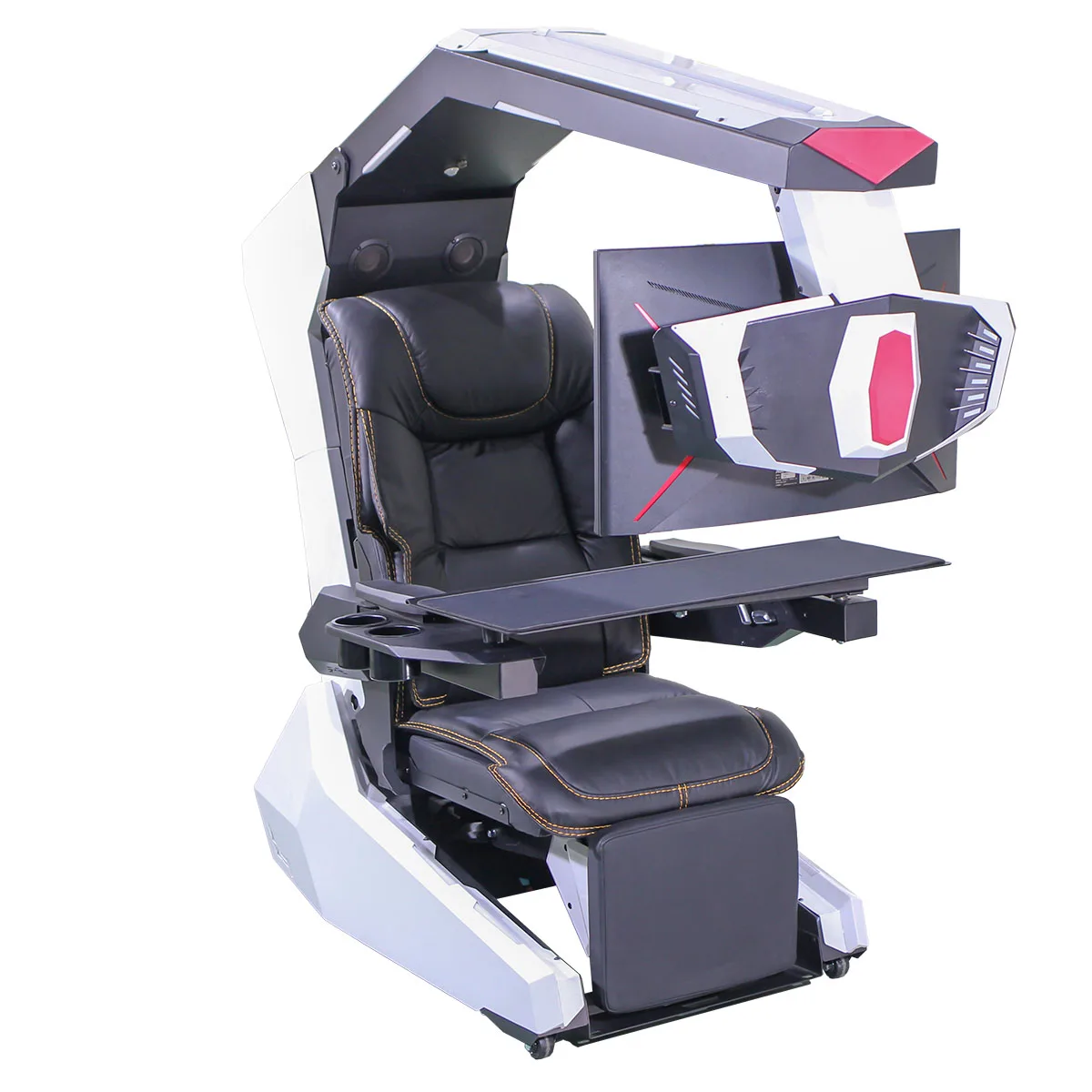 كرسي محطة العمل IW-R1 PRO Zero Gravity Recline GIMI Gaming COCKPIT، يعمل جهاز إمالة ثلاثي VR Imperator