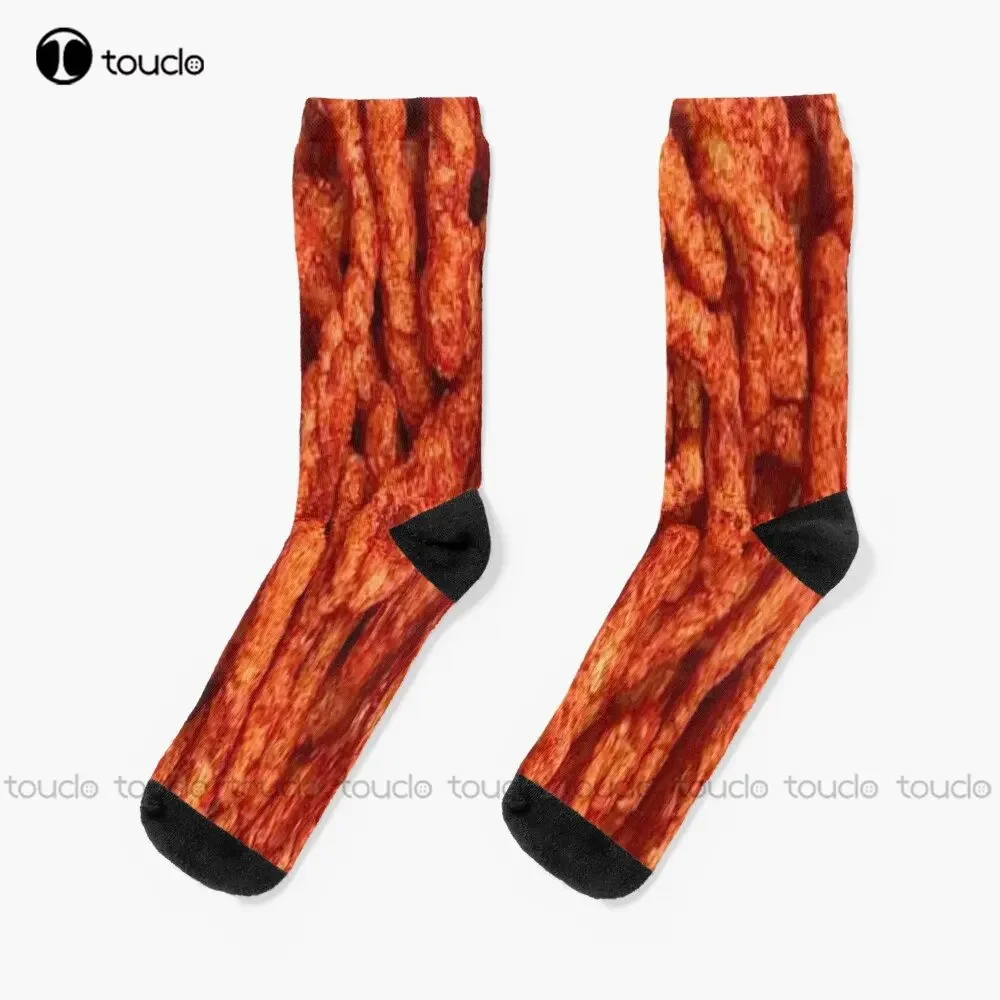 Flamin Hot Cheetos Slipper Socks For Women Personalized Custom Unisex Adult Teen Youth Street Skateboard Socks Funny
