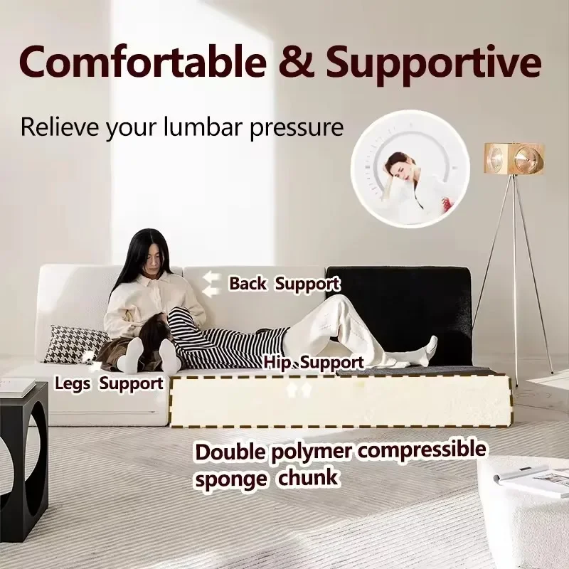 Compressed vacuum roll bag single folding sofa living room sofa