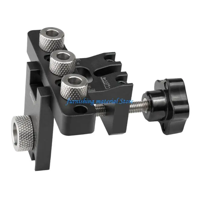 y5gd مشبك سريع 3 في 1 دبوس الخشب Dowelling Jig قابلة للتعديل دليل الحفر puncher locator hole epener أدوات النجارة #5